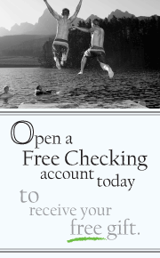 The Free Checking Account.  For Life.
